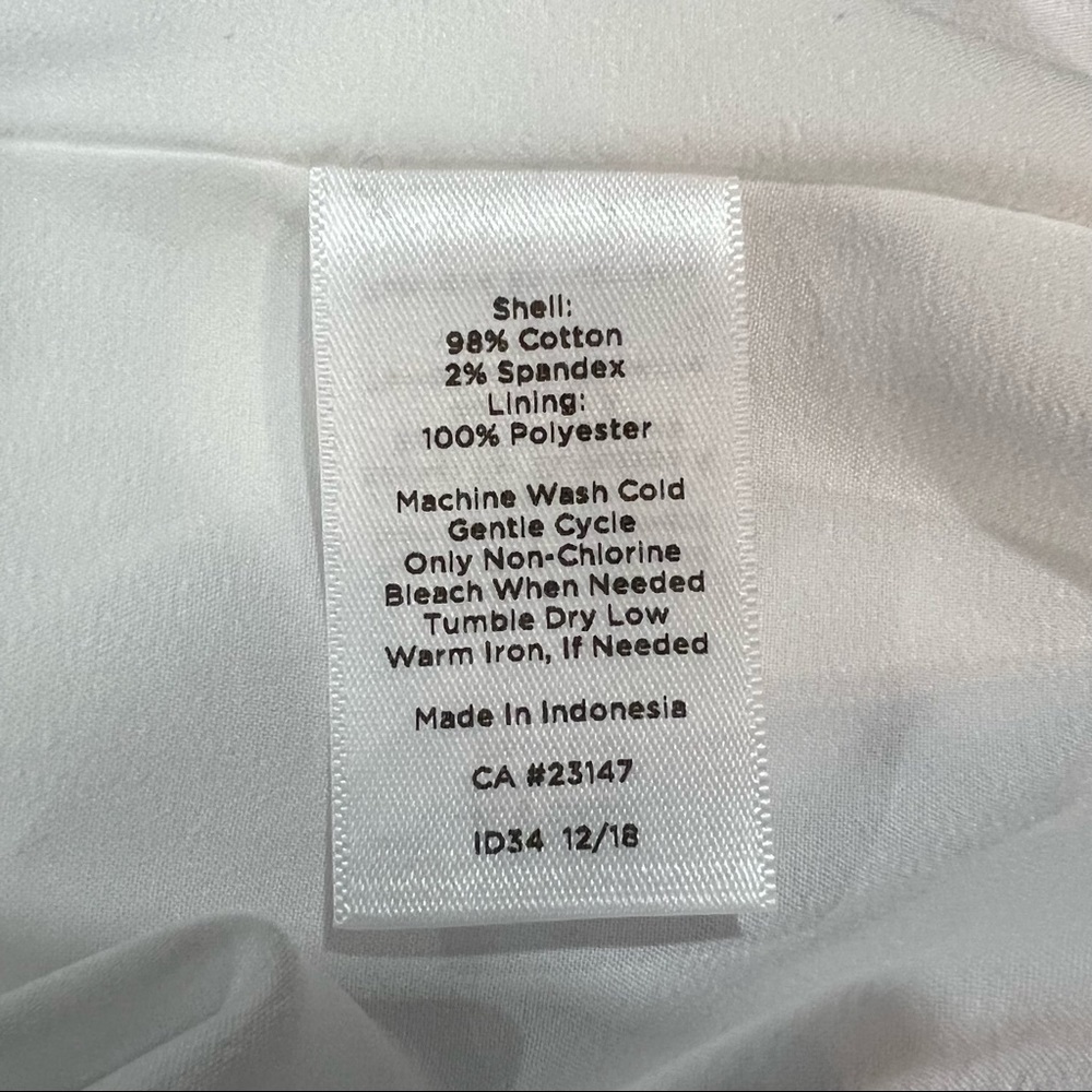 Talbot's Fit & Flare Cotton Dress Pockets 12P - Picture 6 of 7